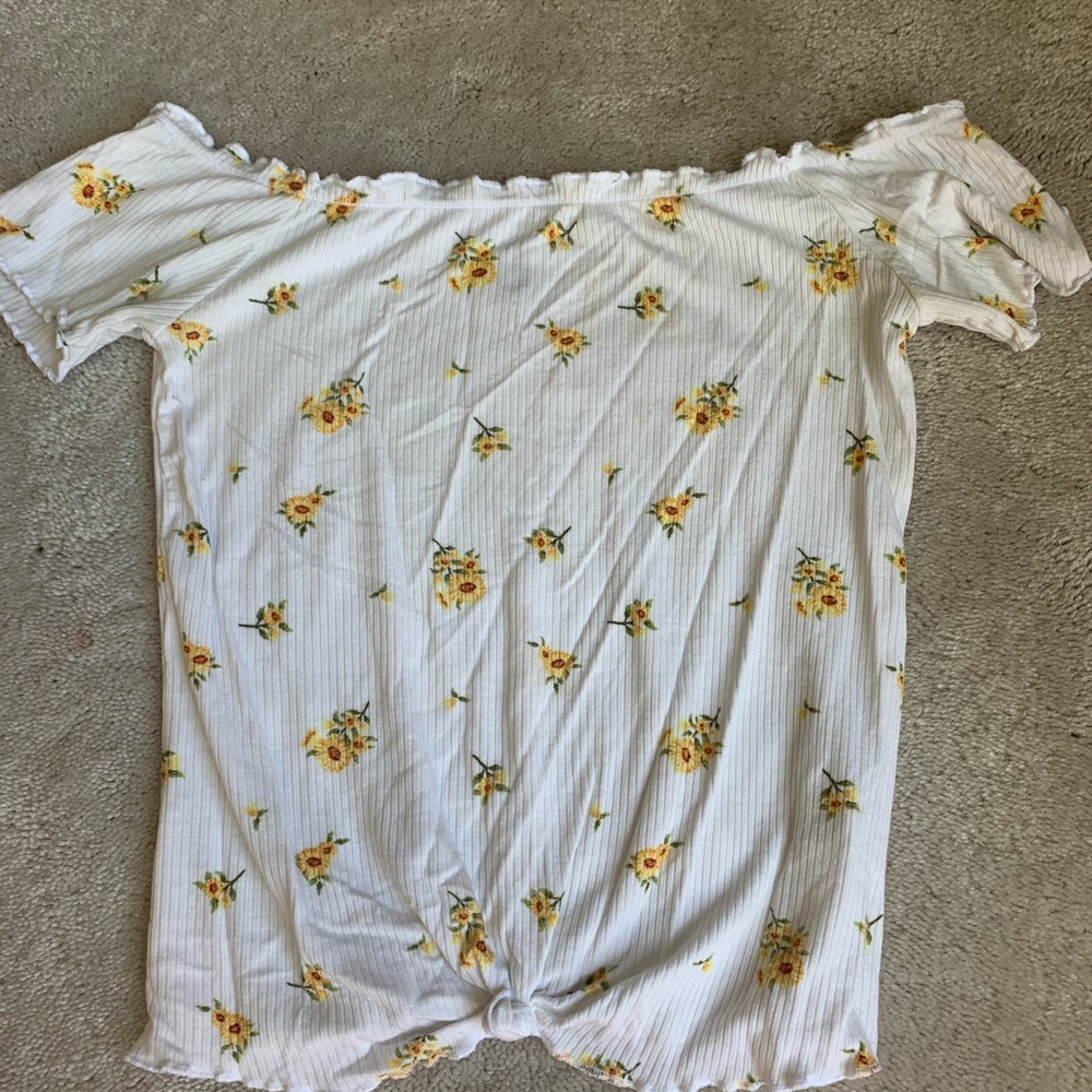 Pacsun Sunflower off the shoulder shirt